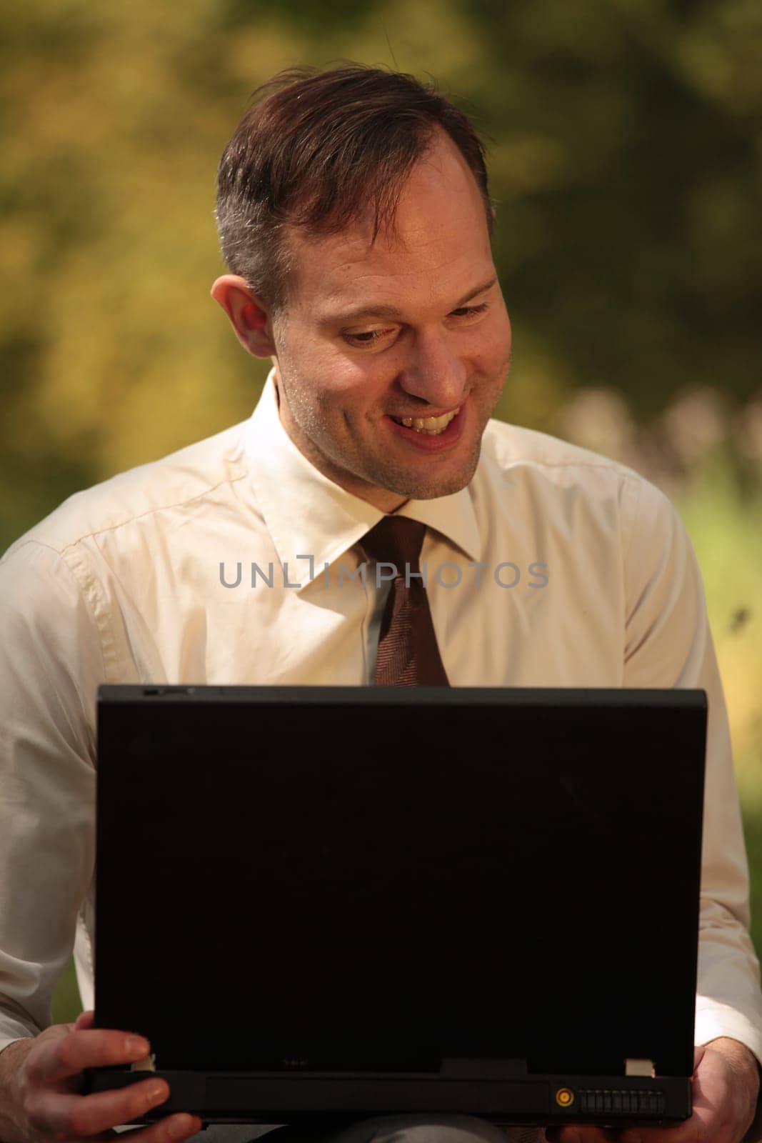 Cheerful businessman