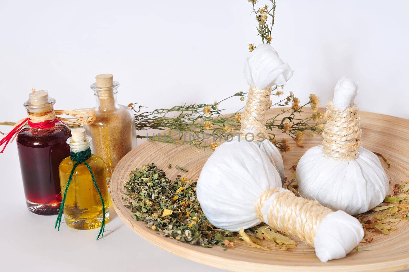 Herbal Stamp Oil Bottles
