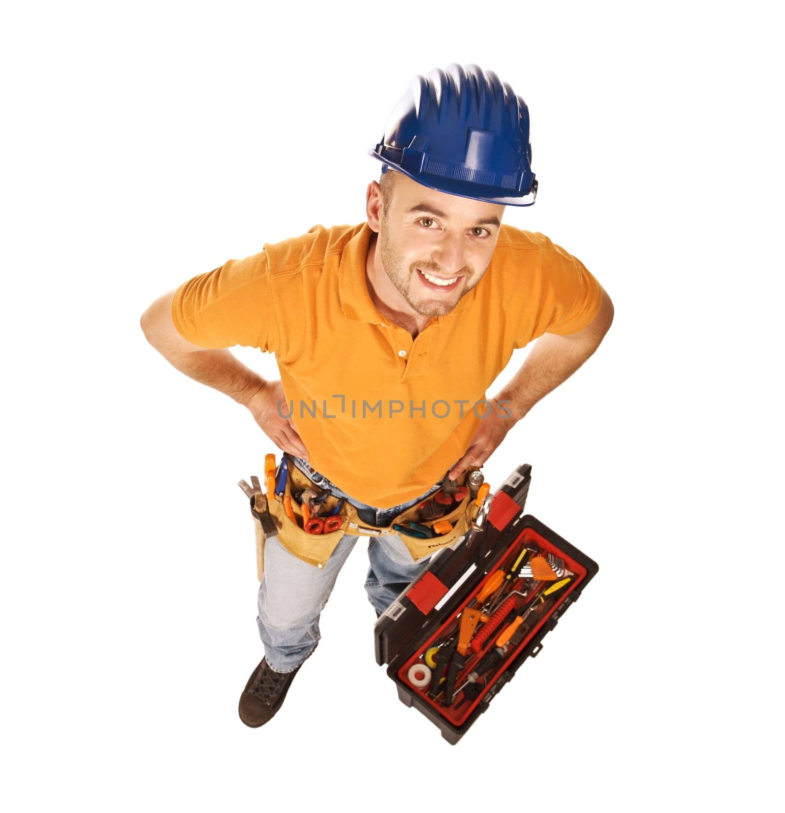 handyman and toolbox