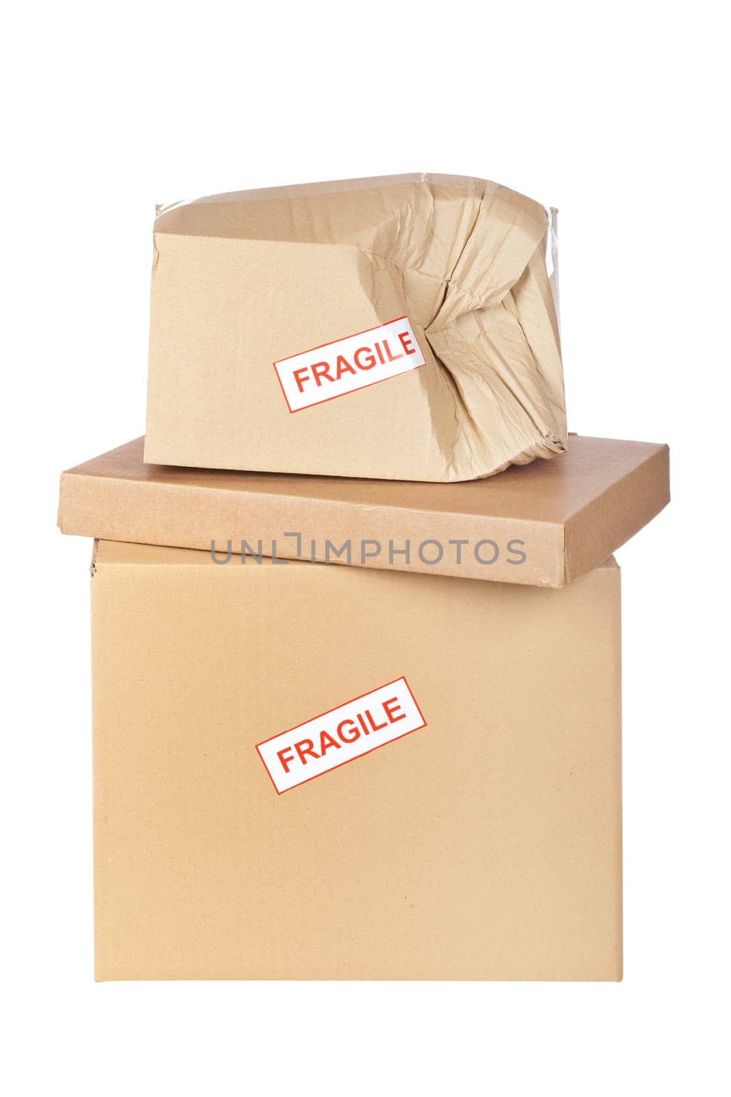 Damaged cardboard box