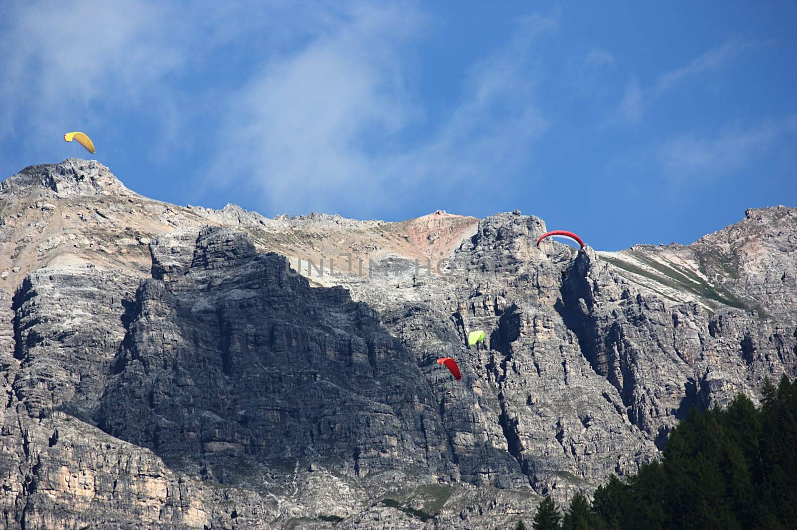 Paragliding in the Alps
