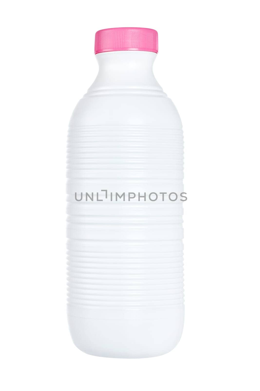 Plastic bottle of fresh milk