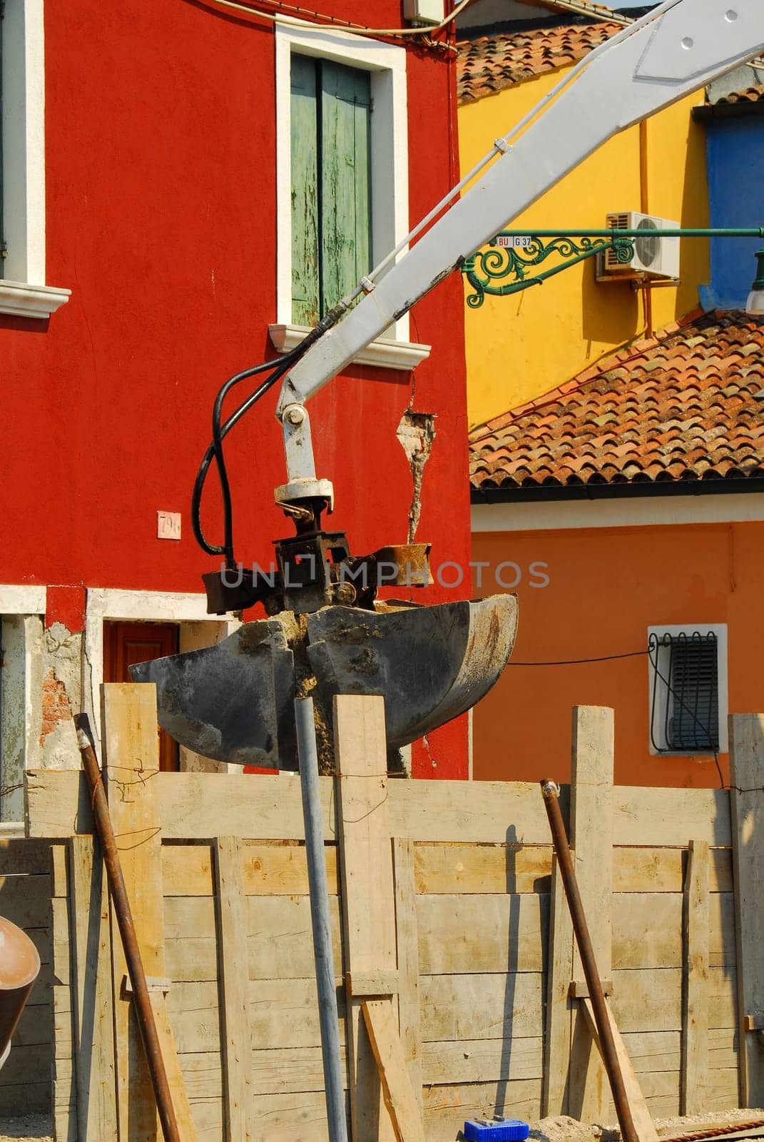 Construction site in Burano