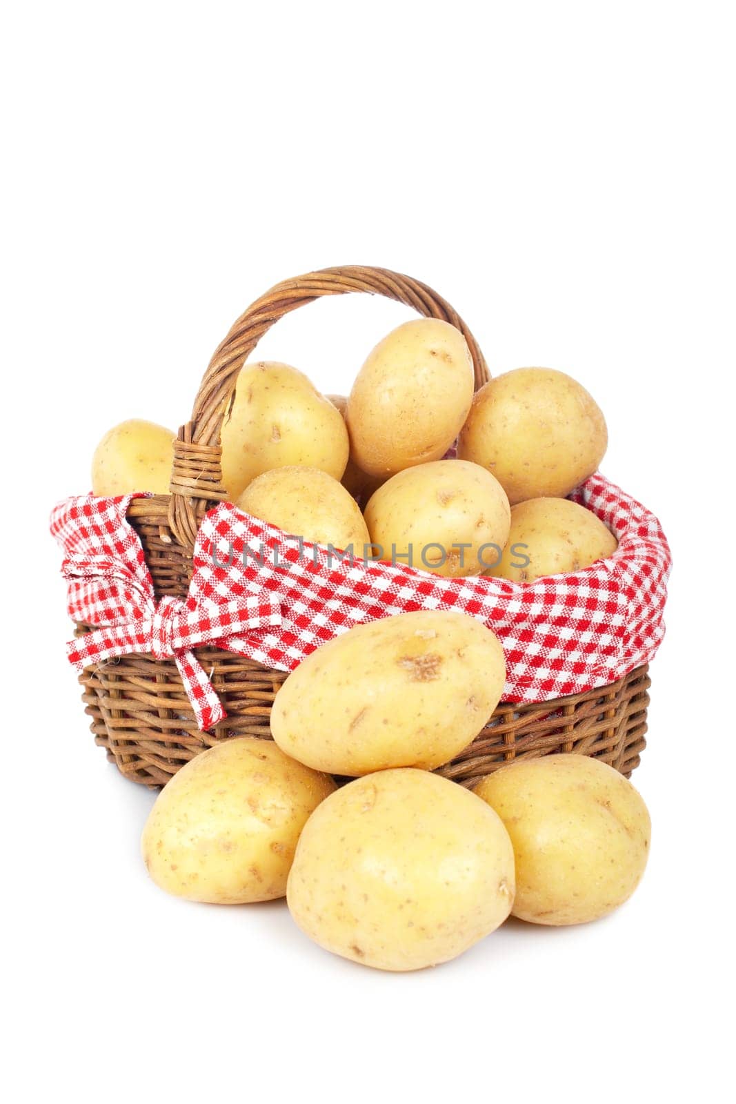 Potatoes in the basket