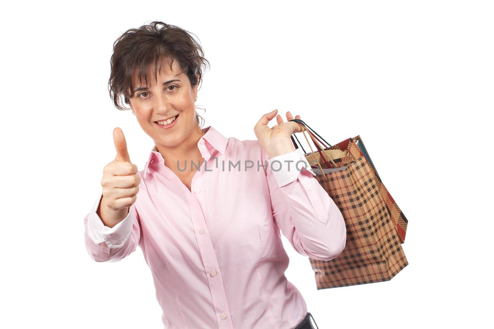 Woman holding shopping bags
