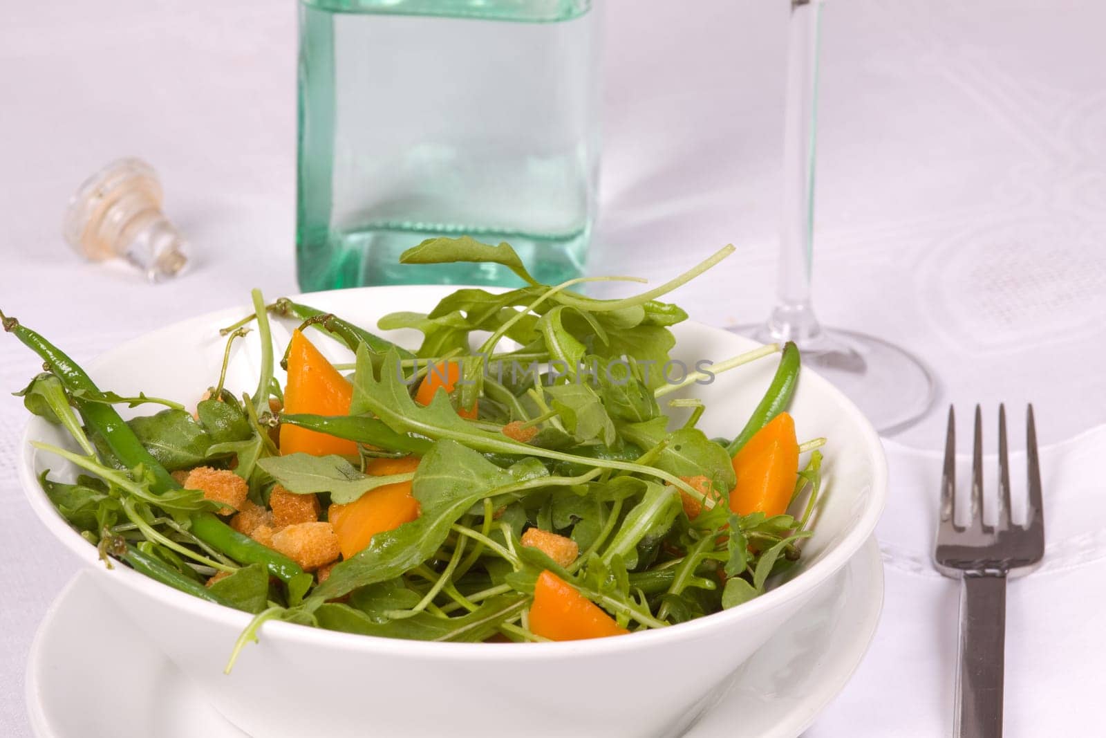 Carrots and arugula