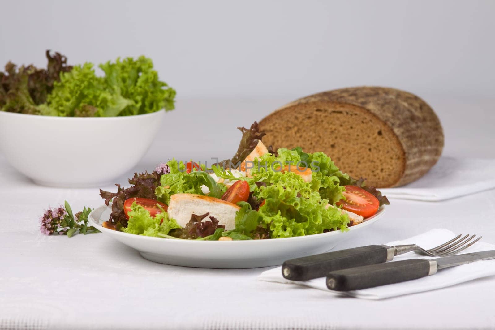 Salad with chicken