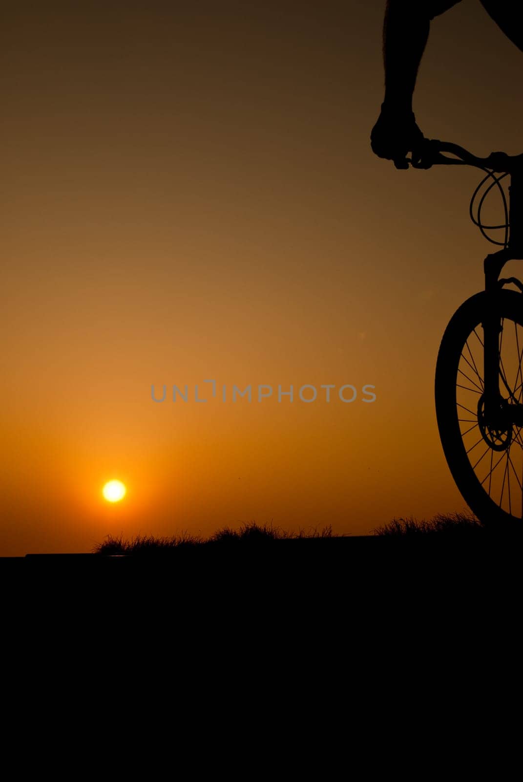 Bike at sunset