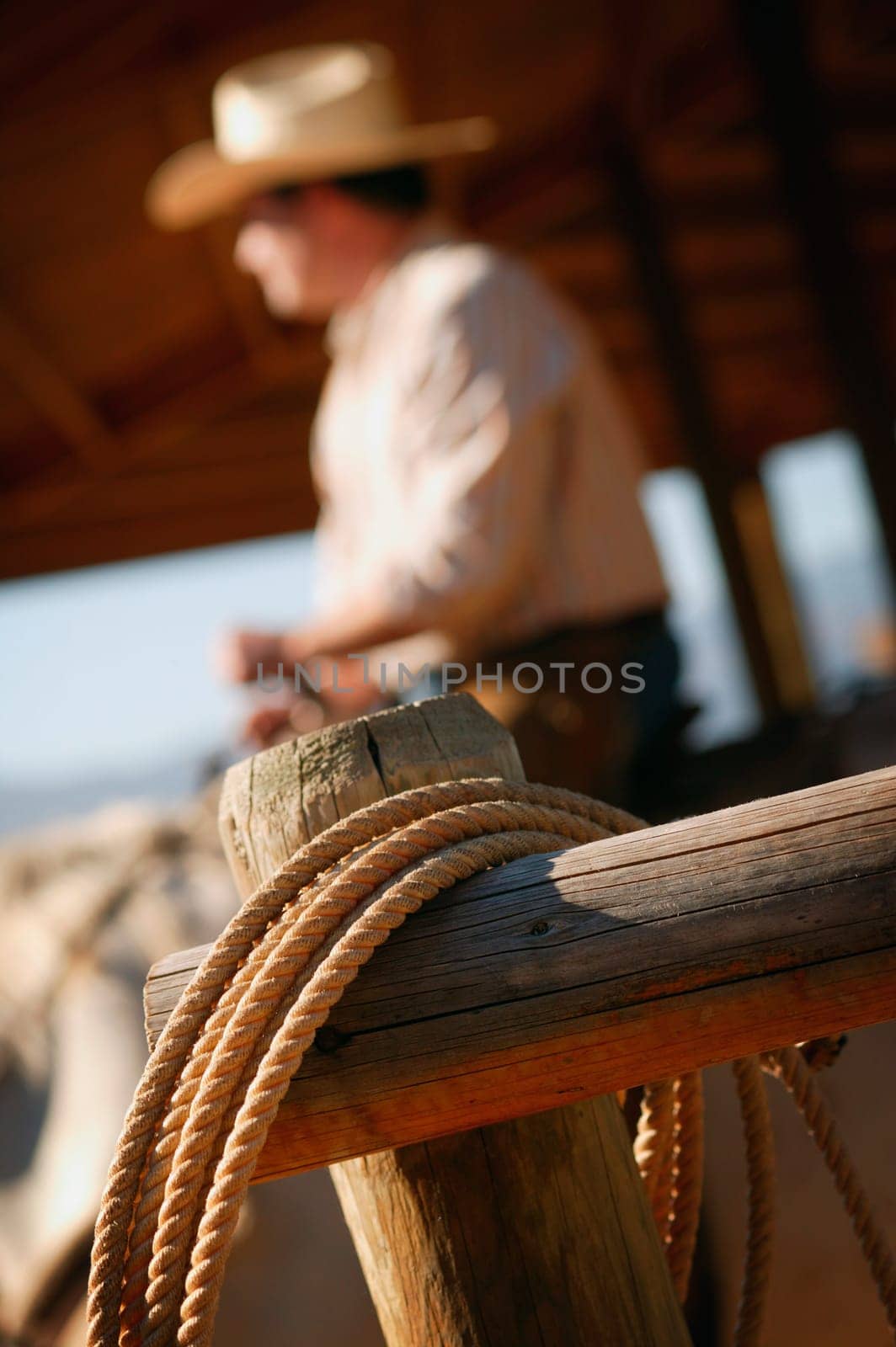 Rope on a fence
