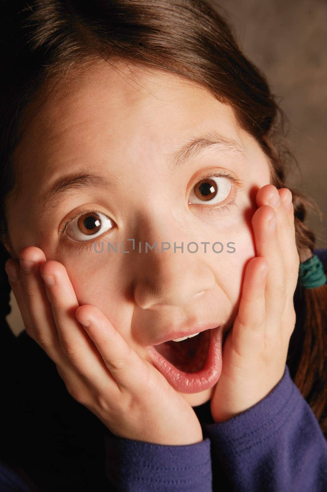 Girl screams