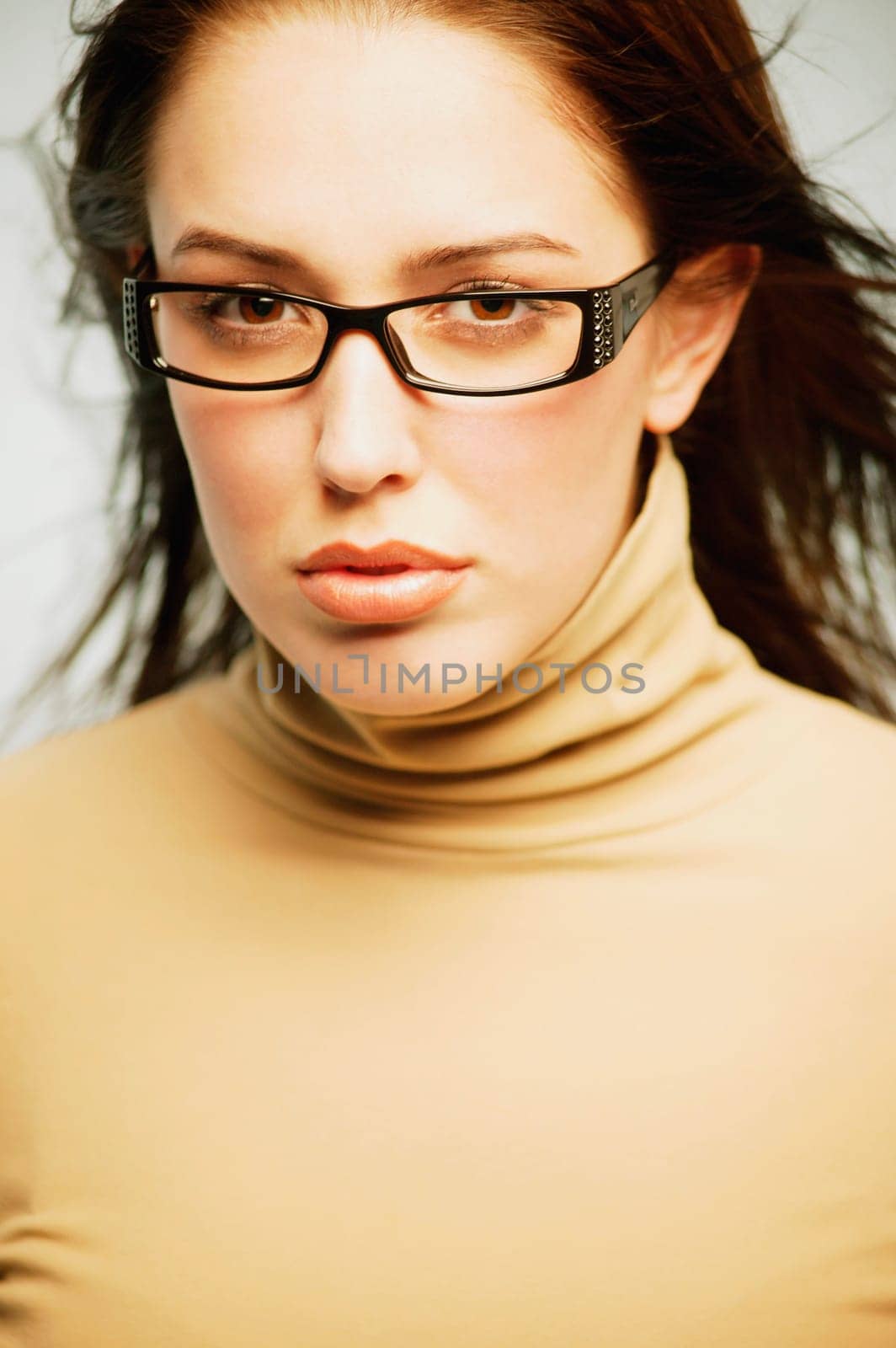 Woman with trendy glasses