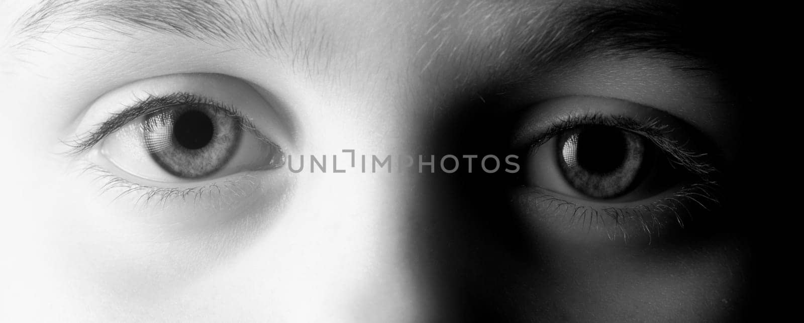 Closeup of child's eyes