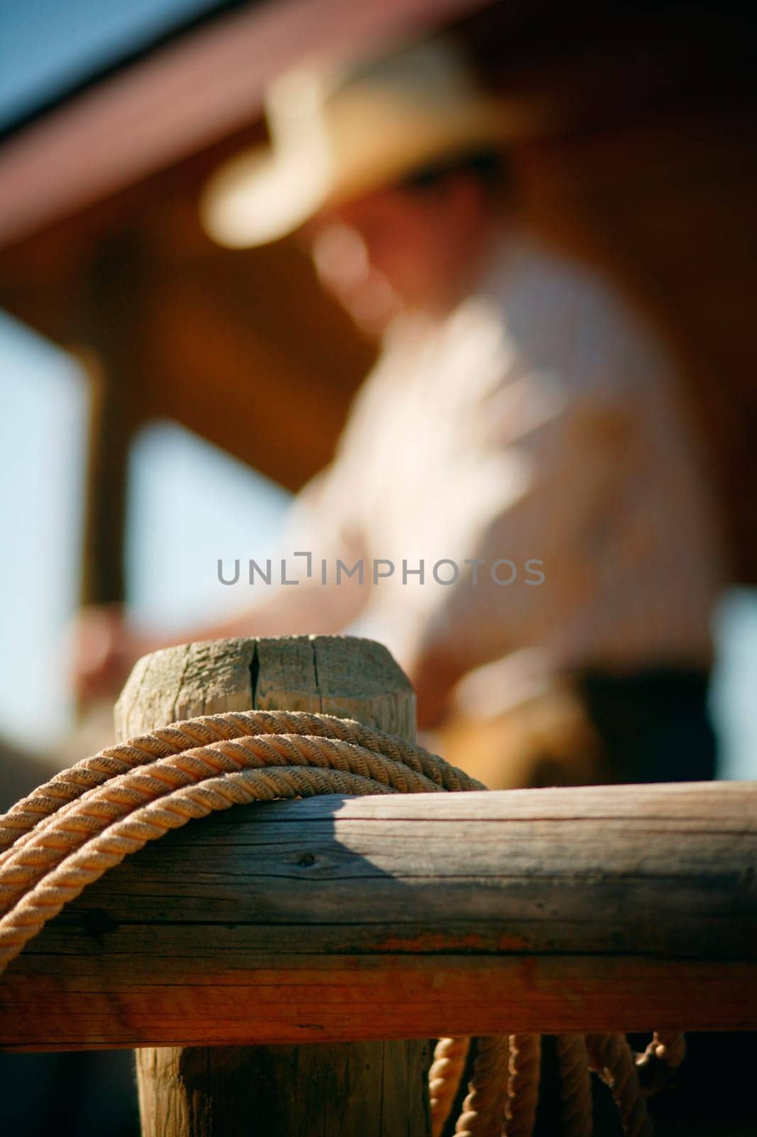 Rope on fence