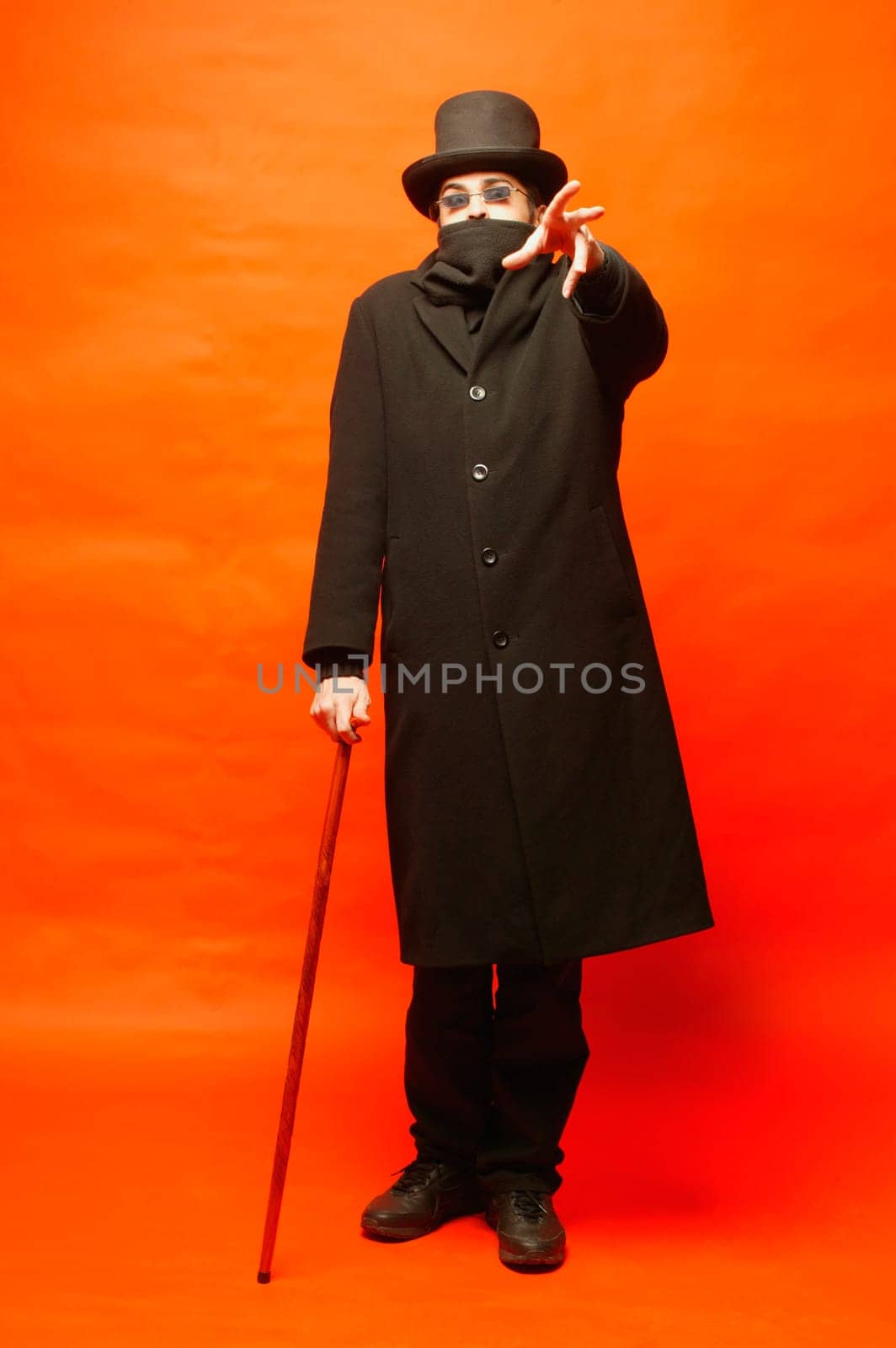 Man with disguise