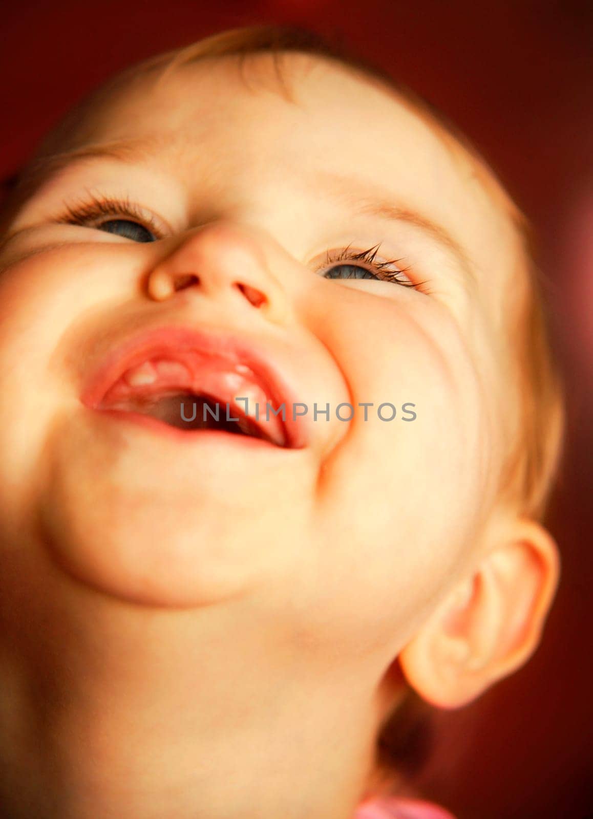 Child laughs
