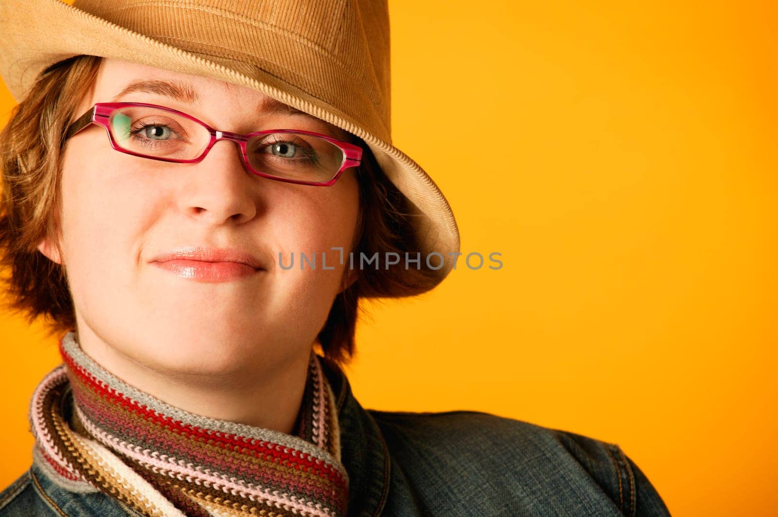Woman with a trendy hat