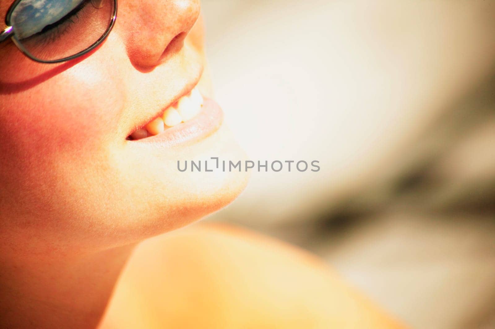 Closeup of a woman's smile