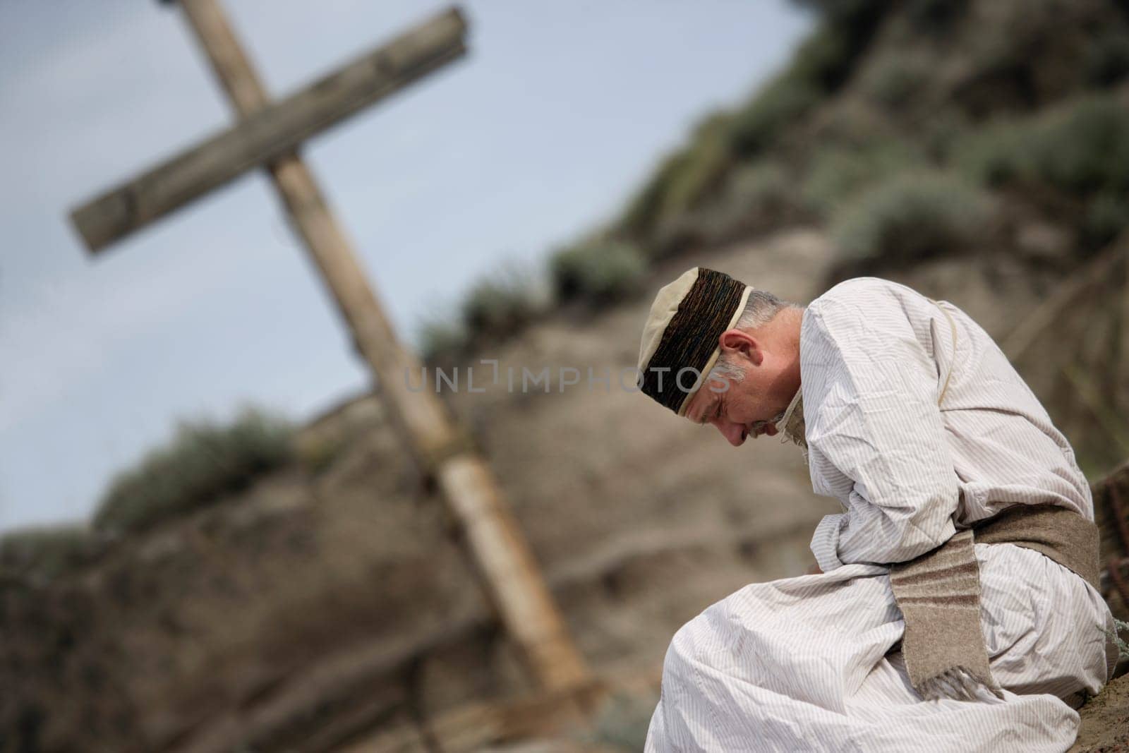A disciple praying