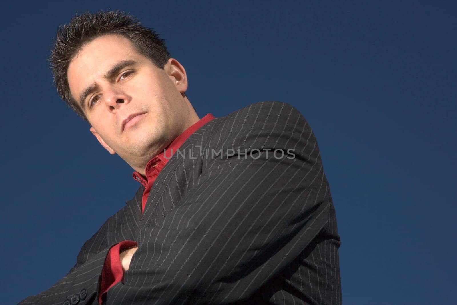 Man looks down