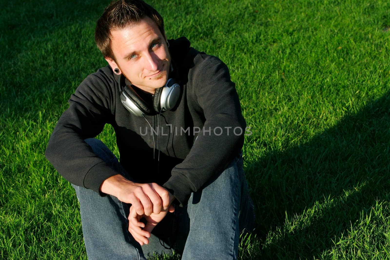 Man with headphones