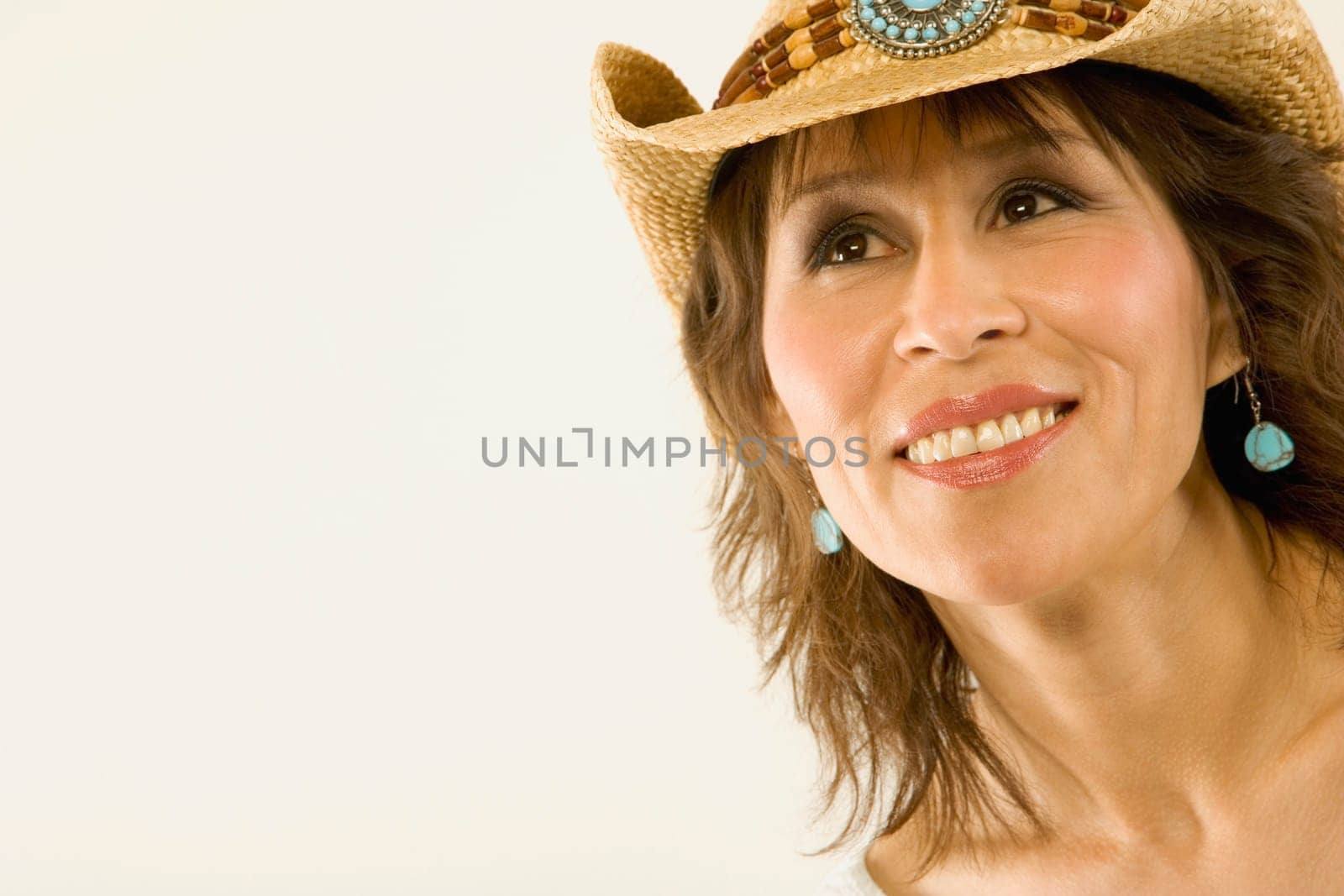 Woman in cowboy hat
