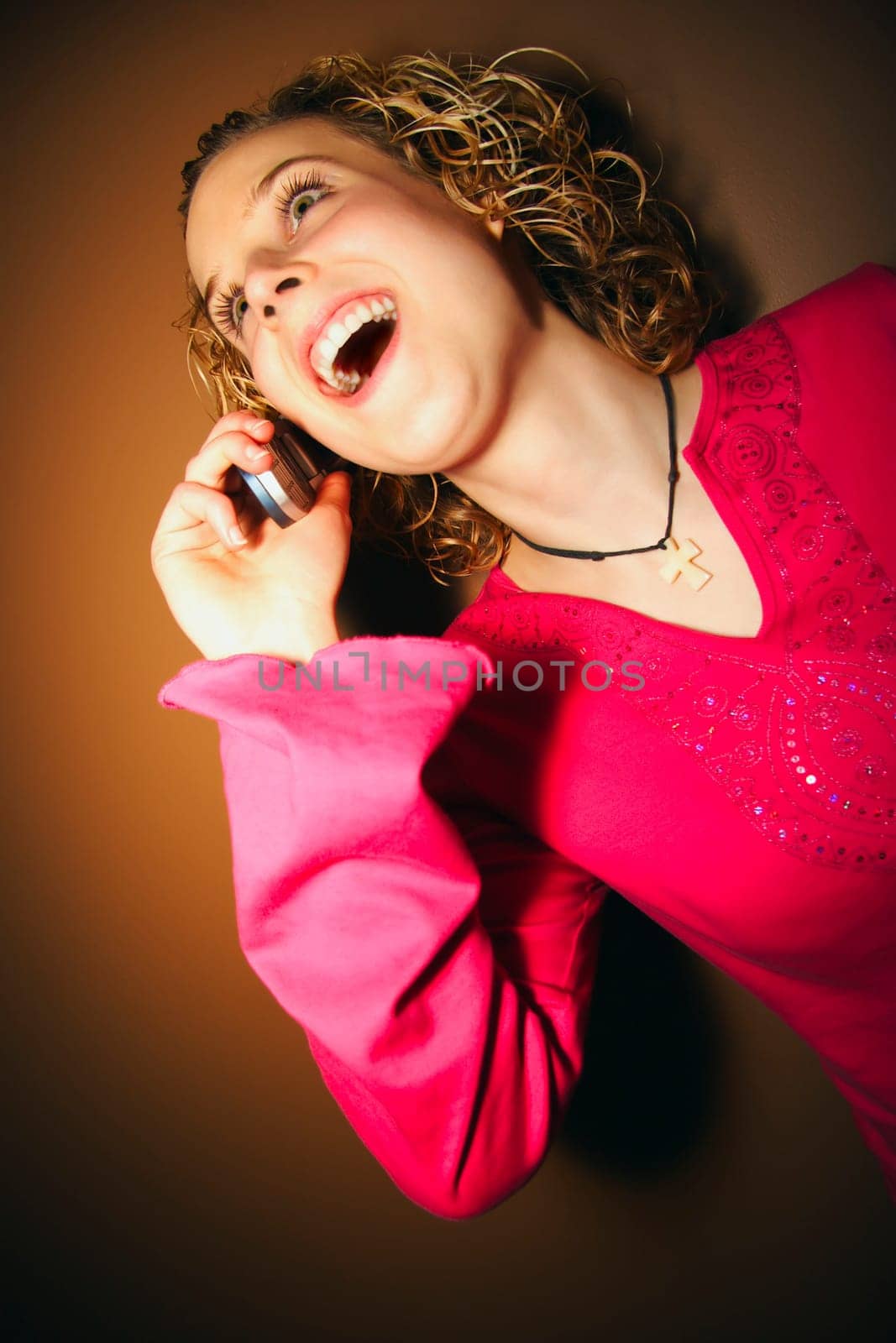 Teenager on cell phone
