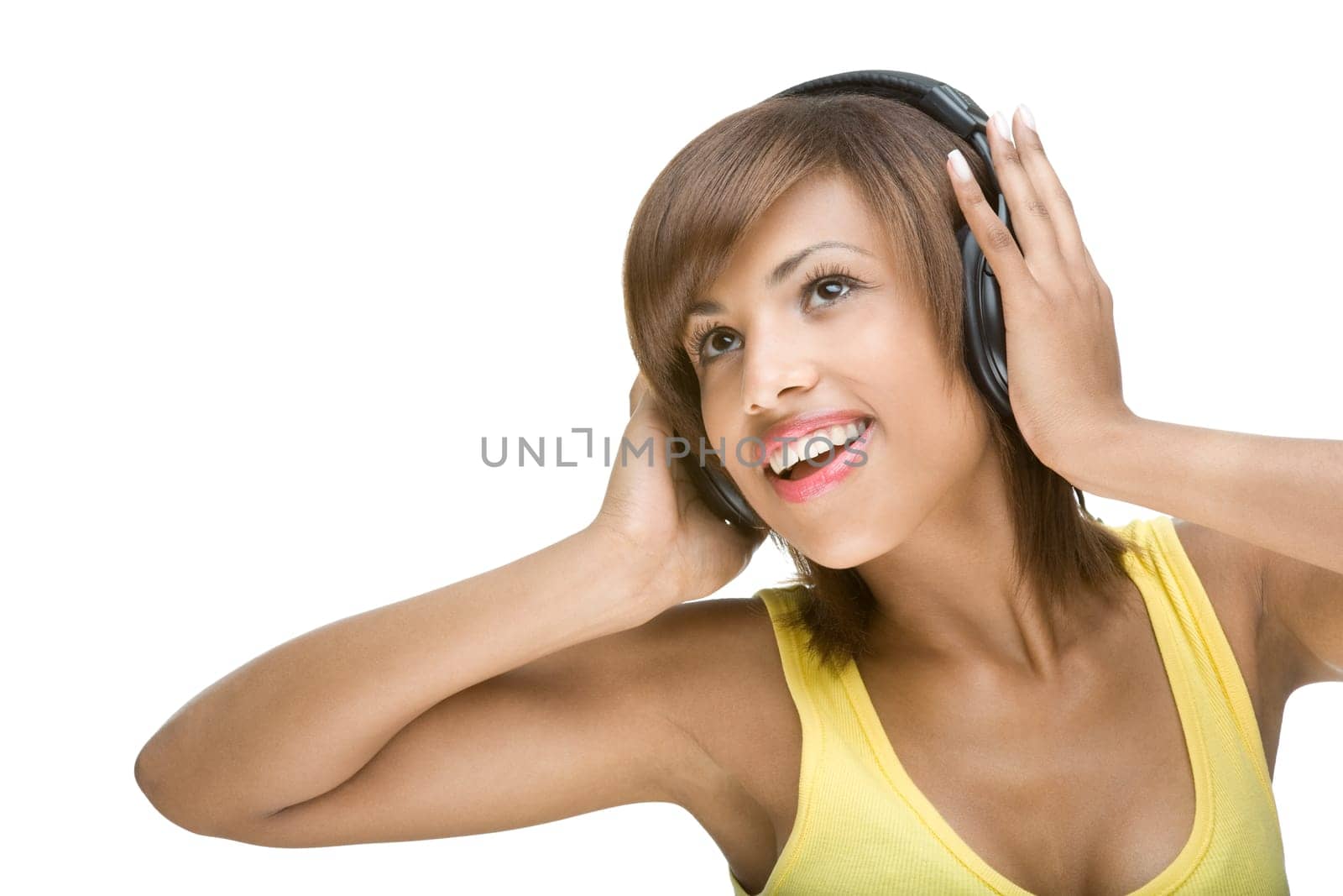 Young woman with headphones