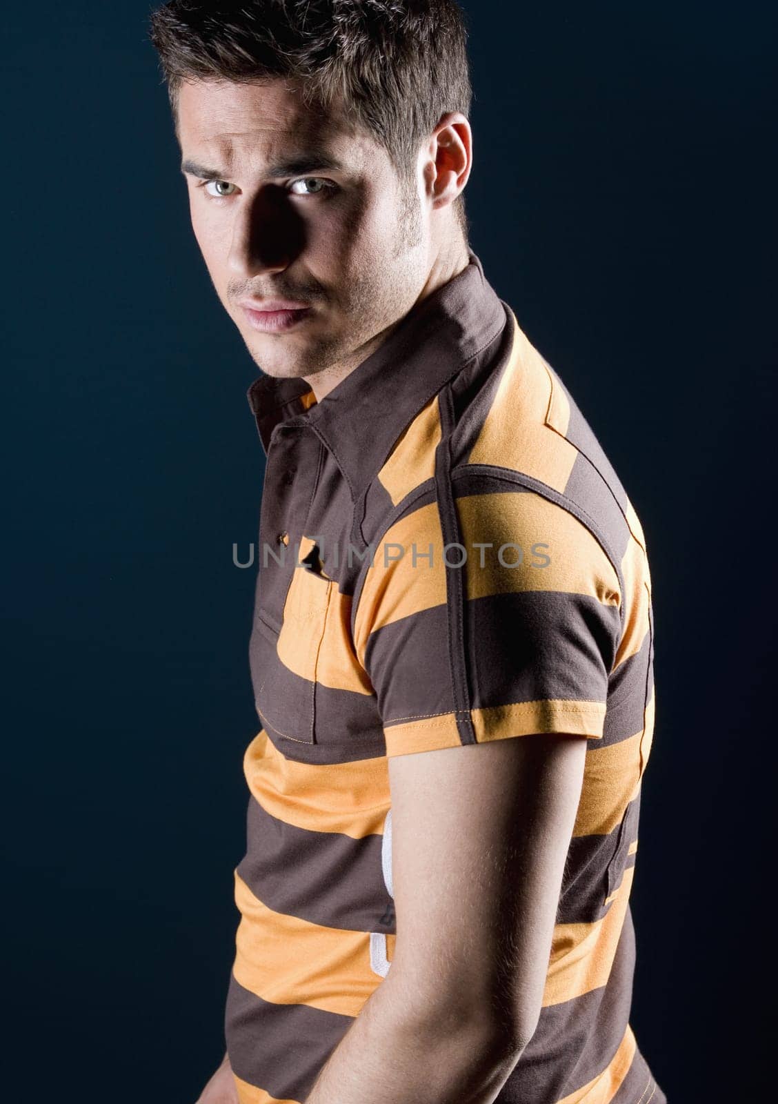 Man in Rugby Shirt