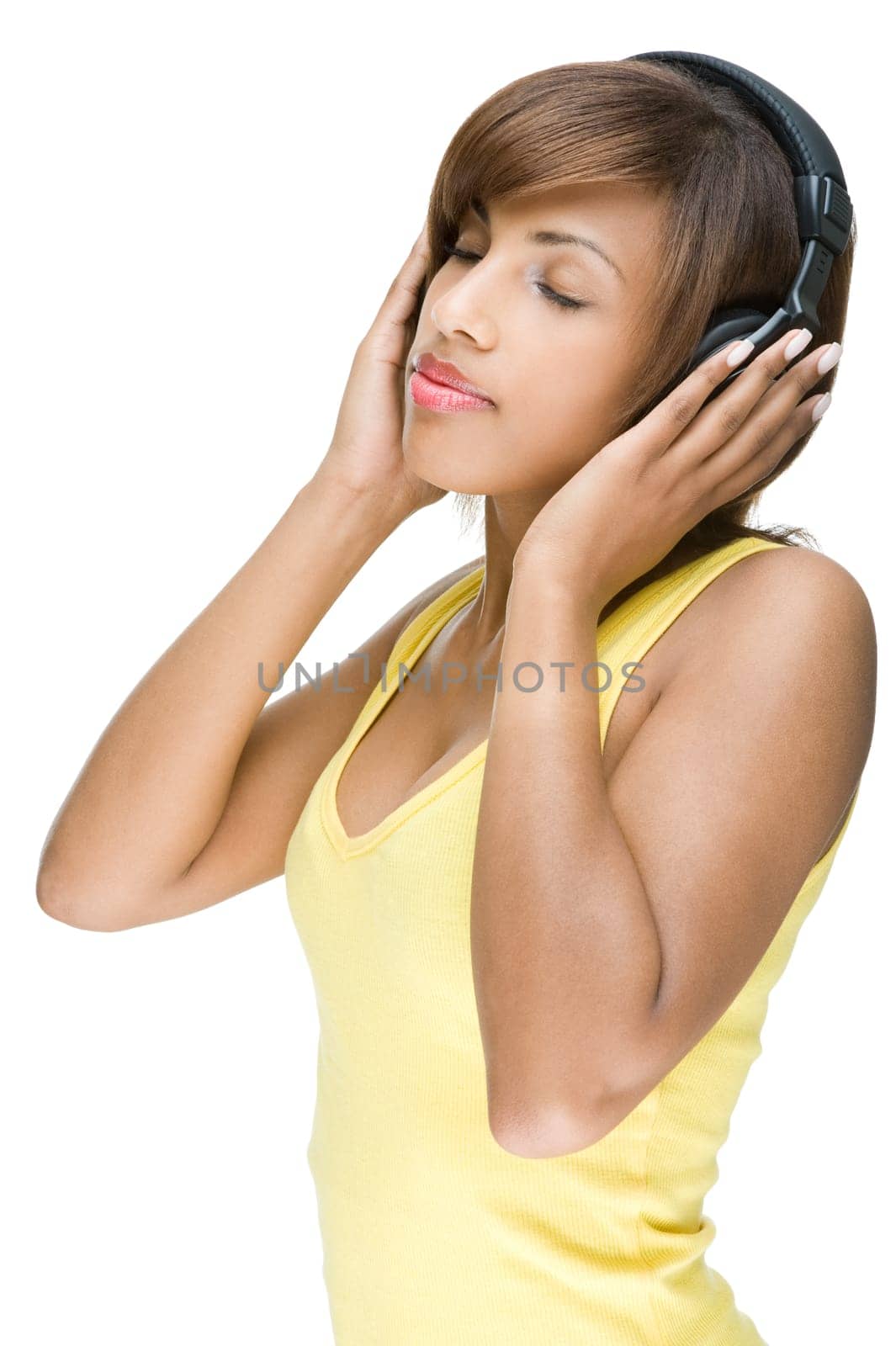 Young woman with headphones