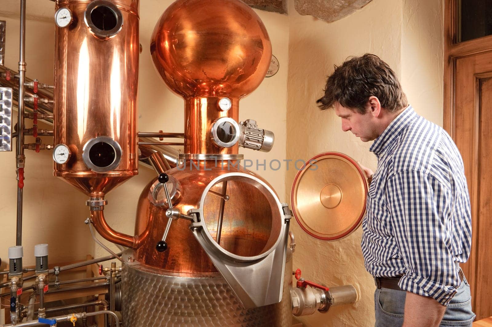 Distiller during inspection