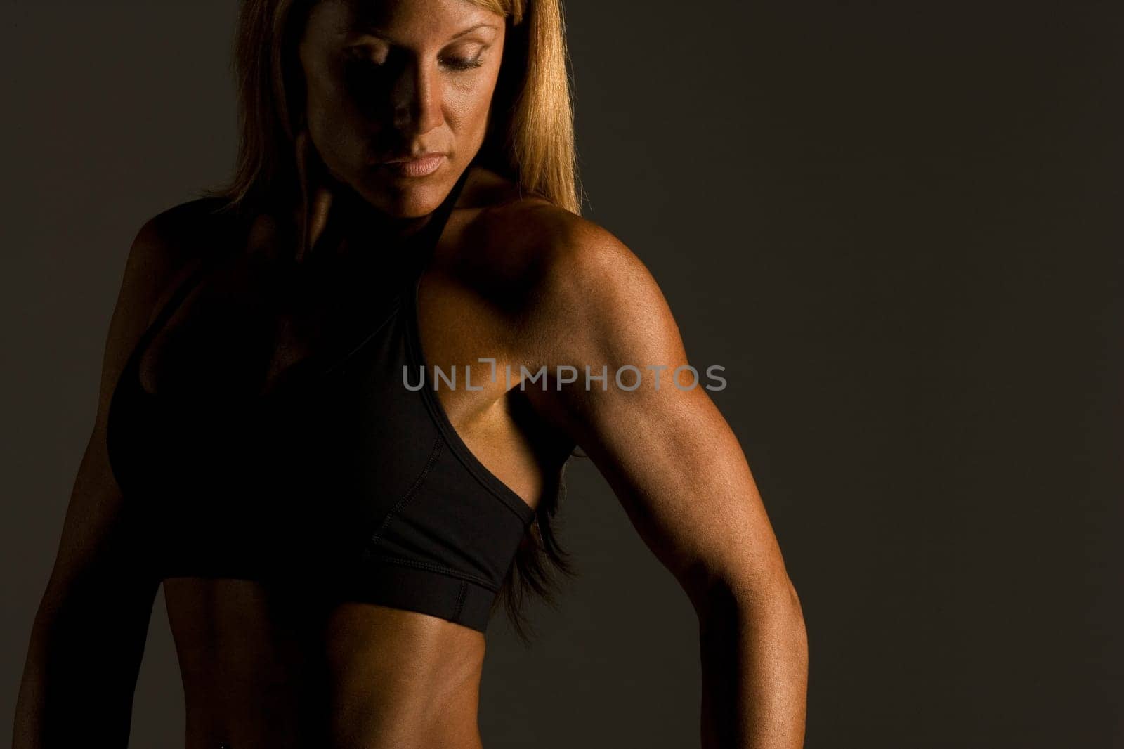 Woman with toned upper body