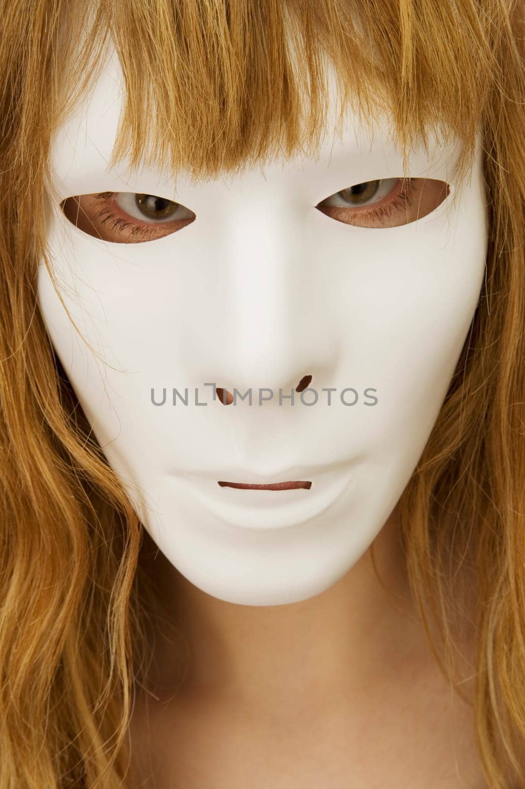 Woman wearing a mask
