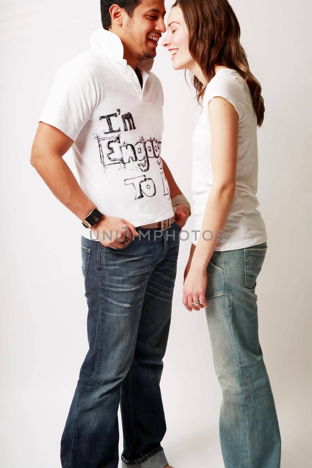 Couple laughing