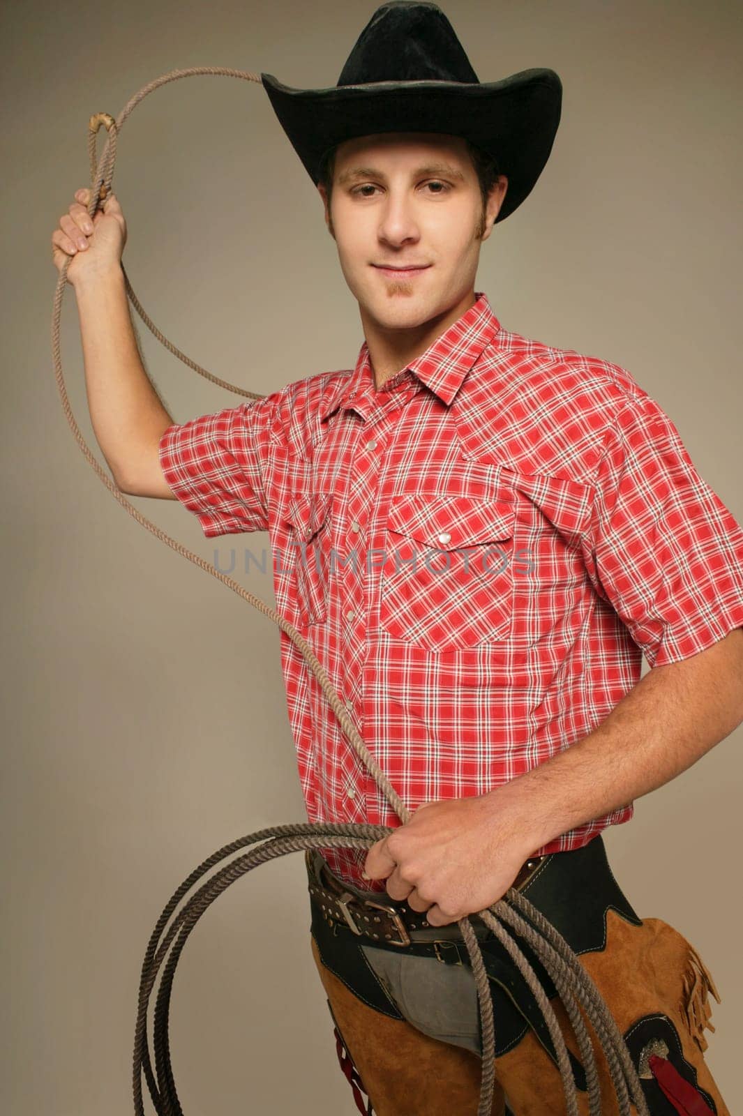 Man wearing western clothing