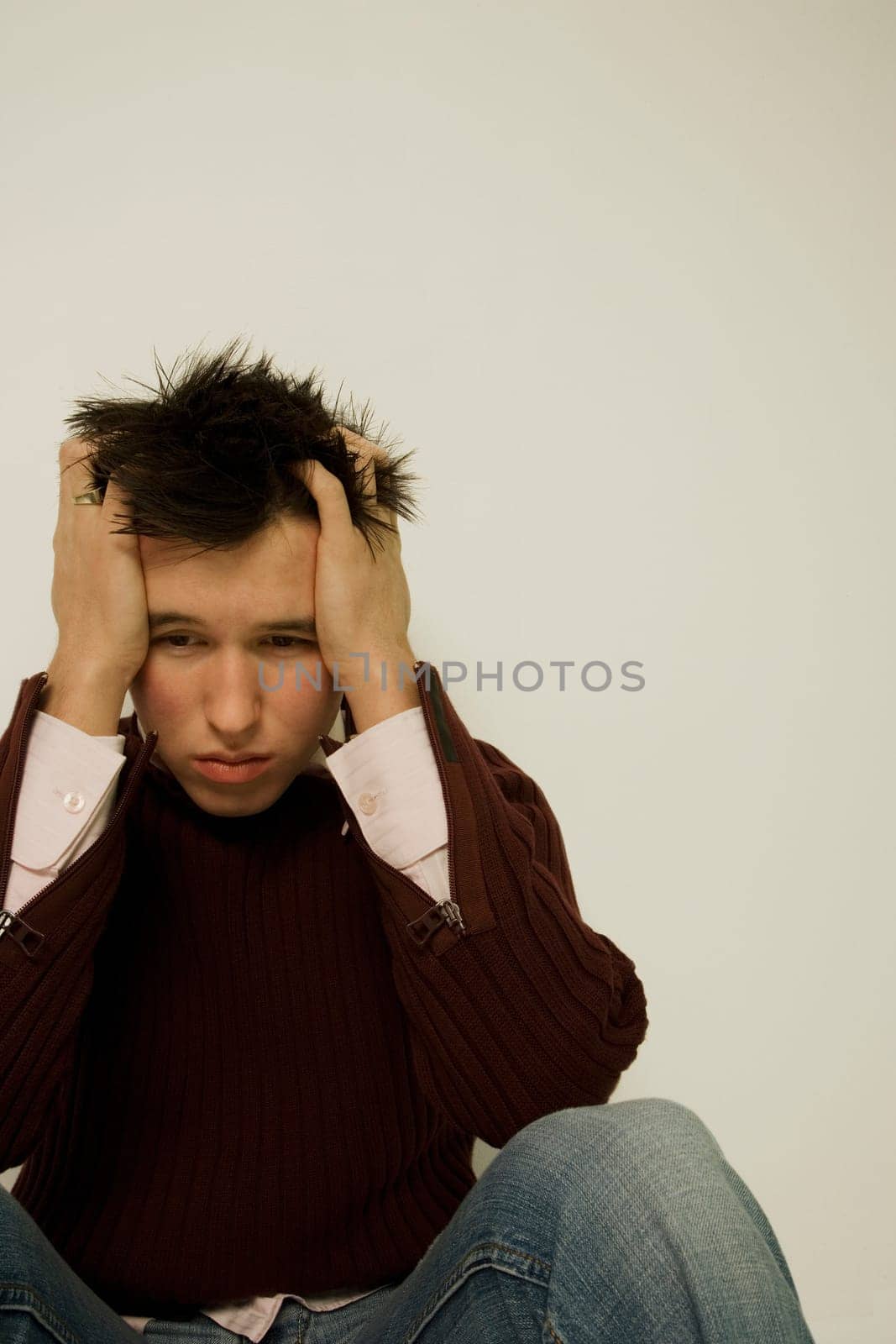 Unhappy man