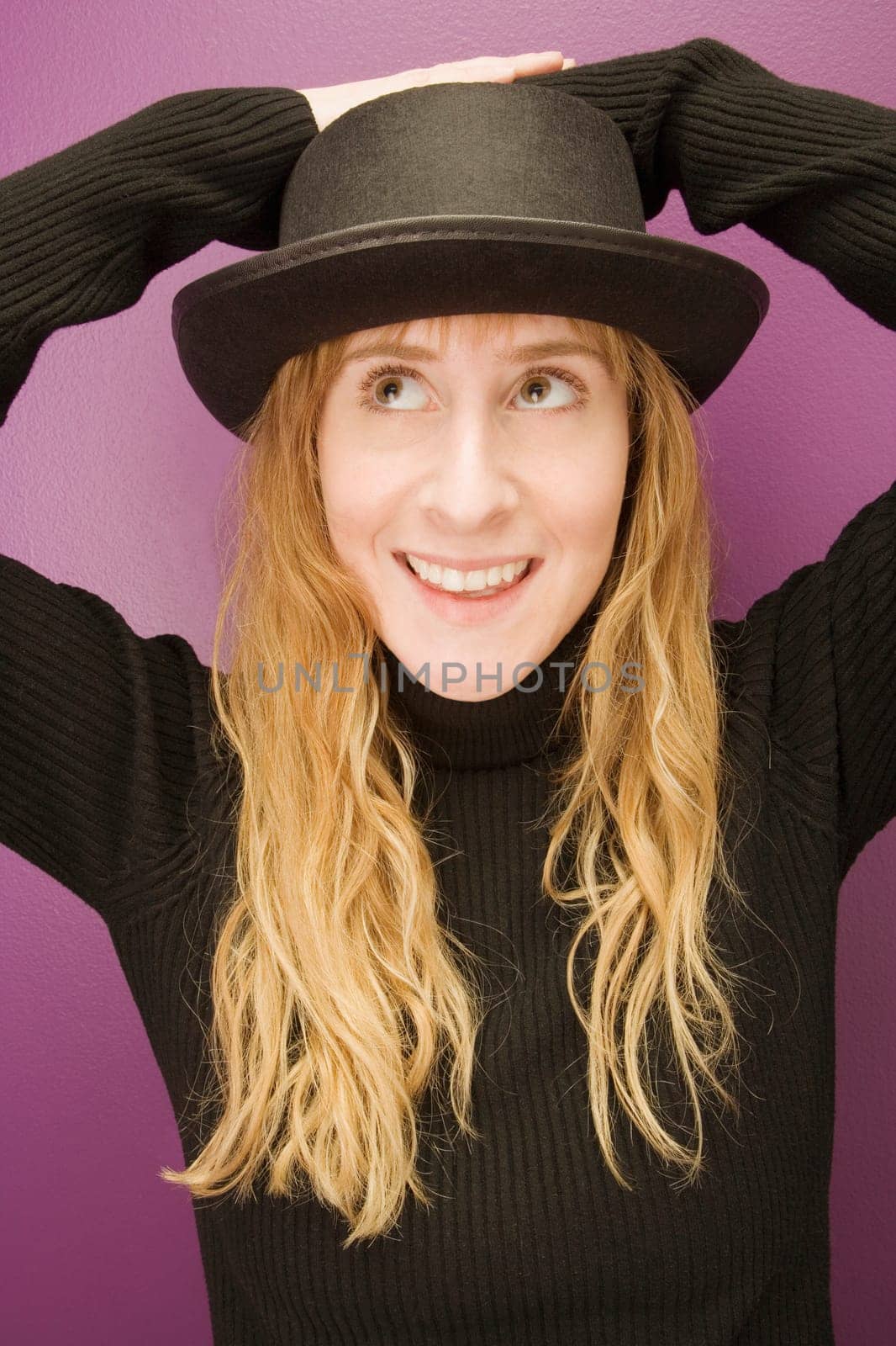 Woman wearing a hat