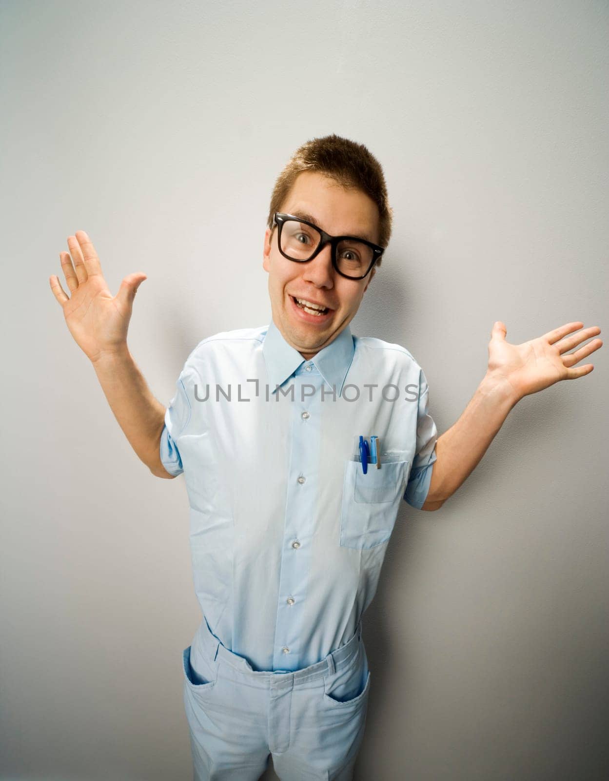 Man wearing glasses