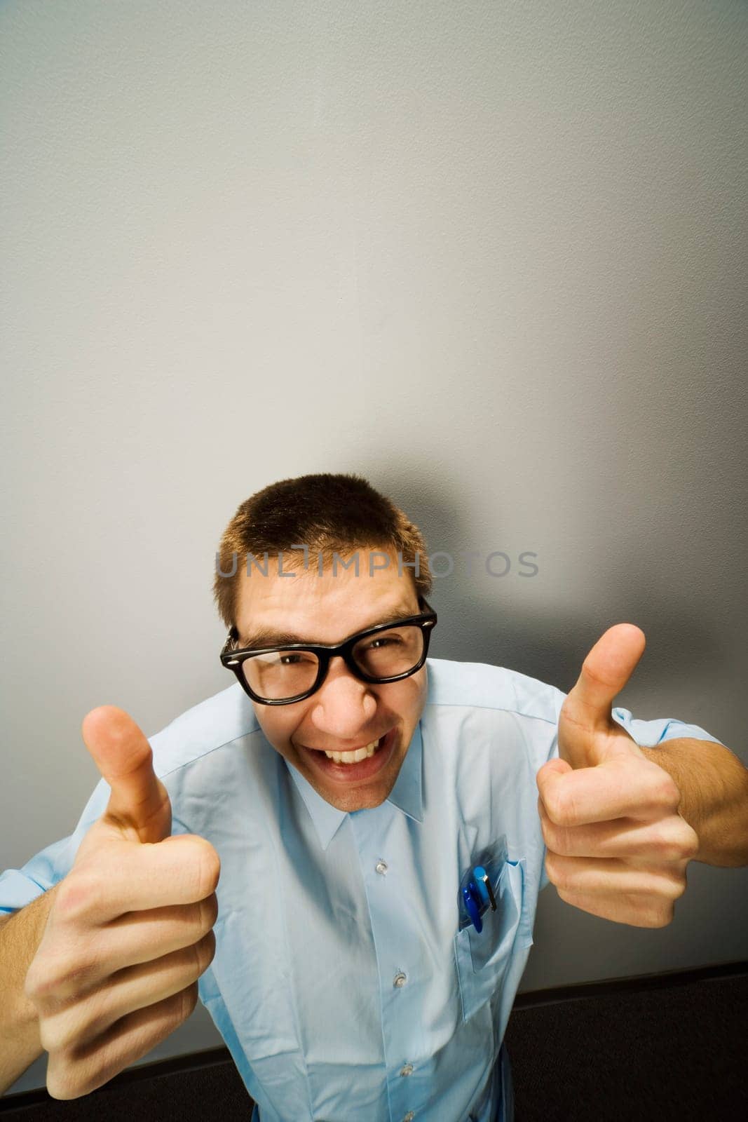 Man giving thumbs up