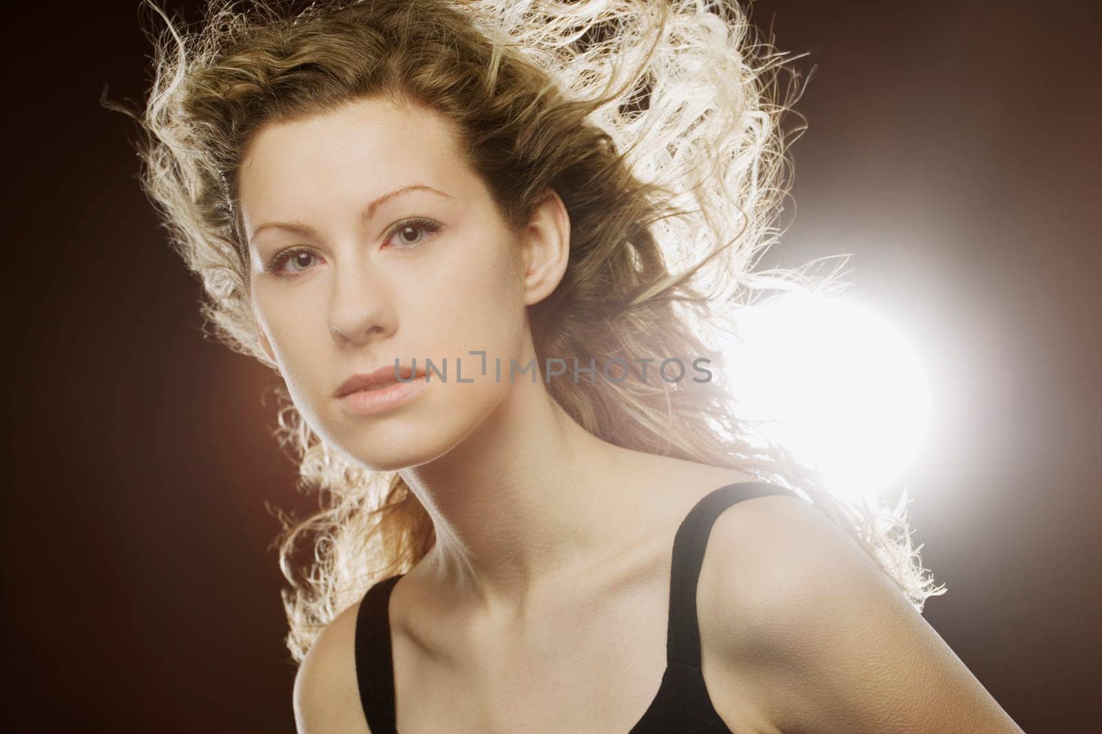Spotlight on woman
