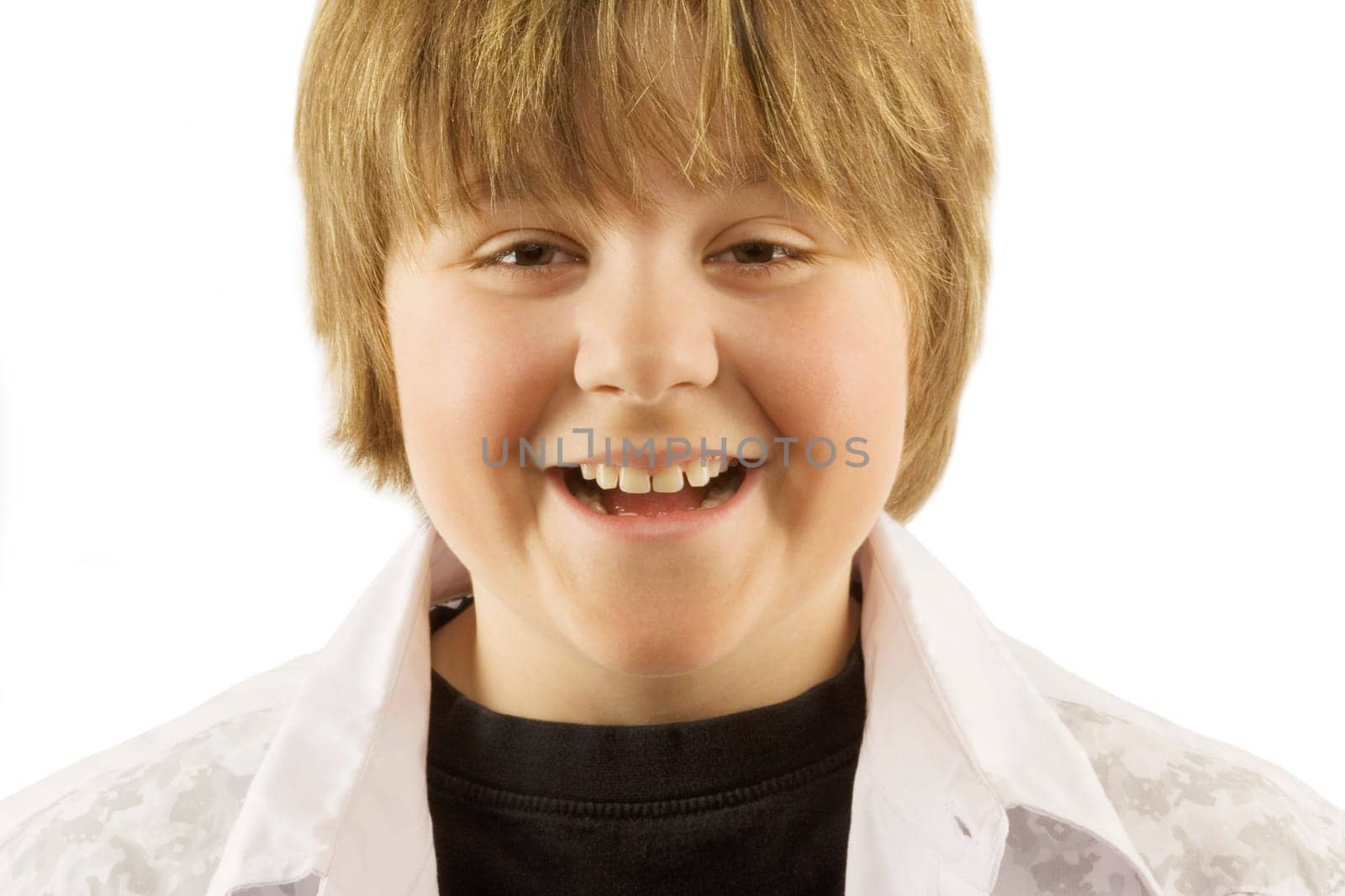 Young boy smiling