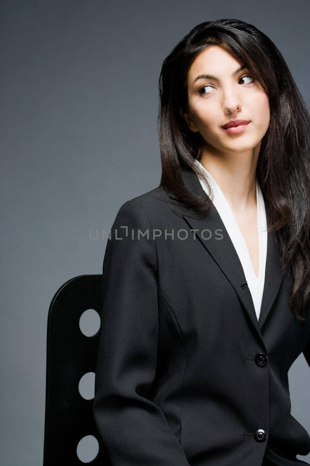 Businesswoman sitting on a chair
