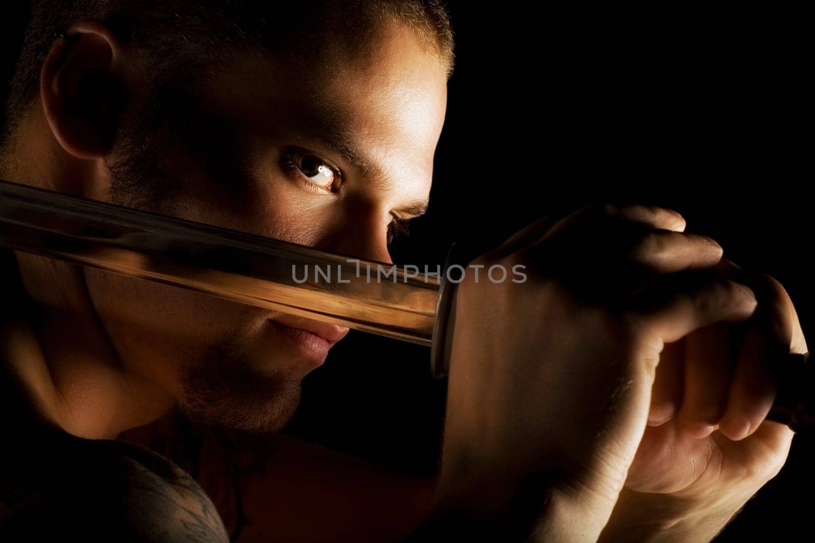 A man holding a sword