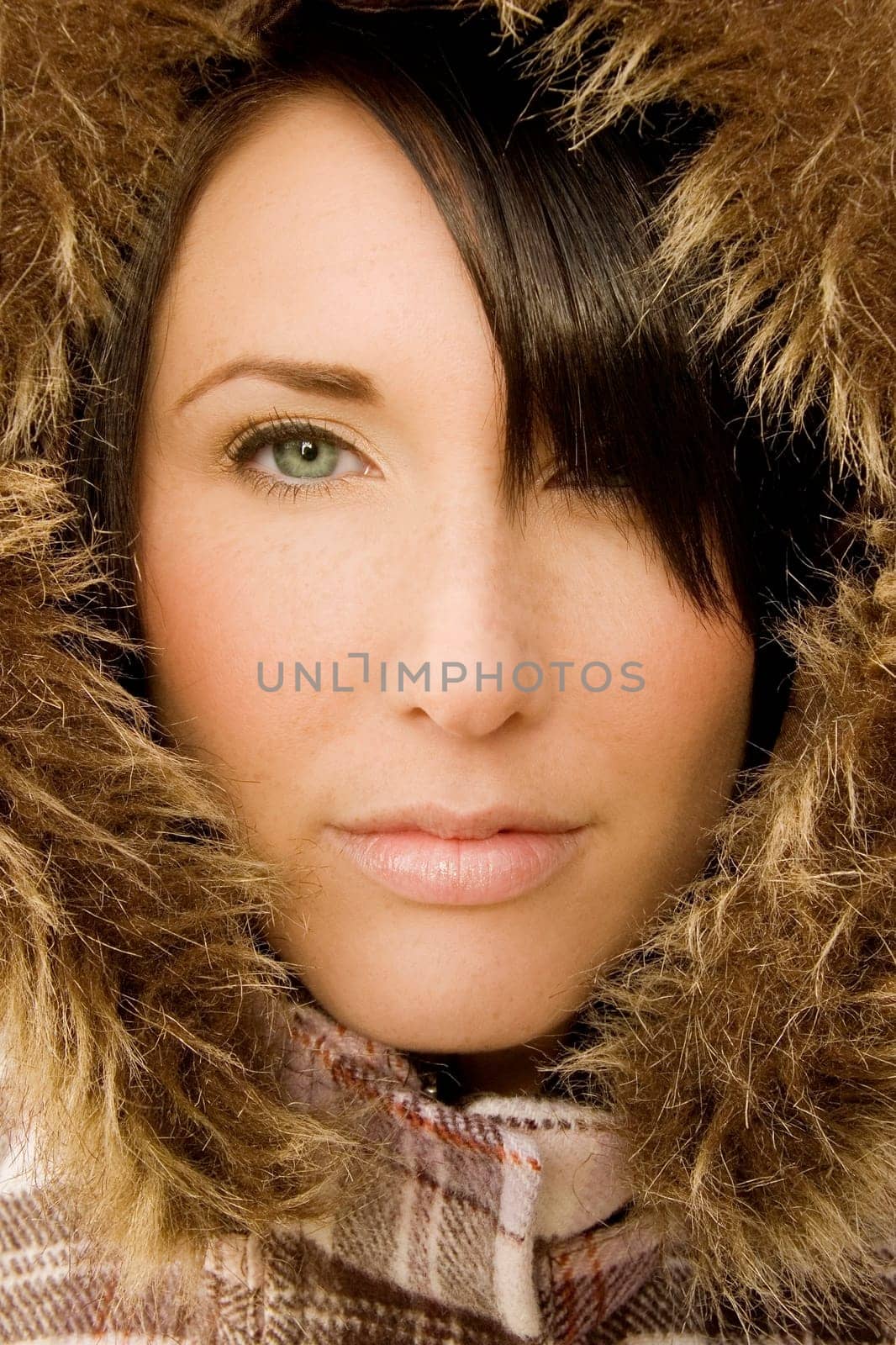 Woman in winter jacket