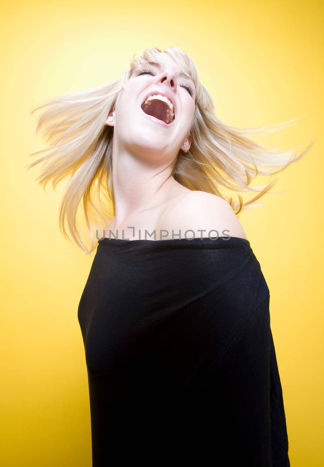 Woman laughing