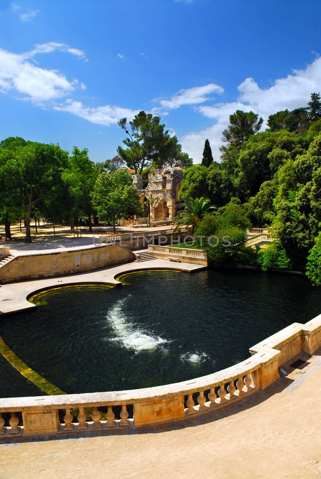 Jardin de la Fontaine in Nimes France