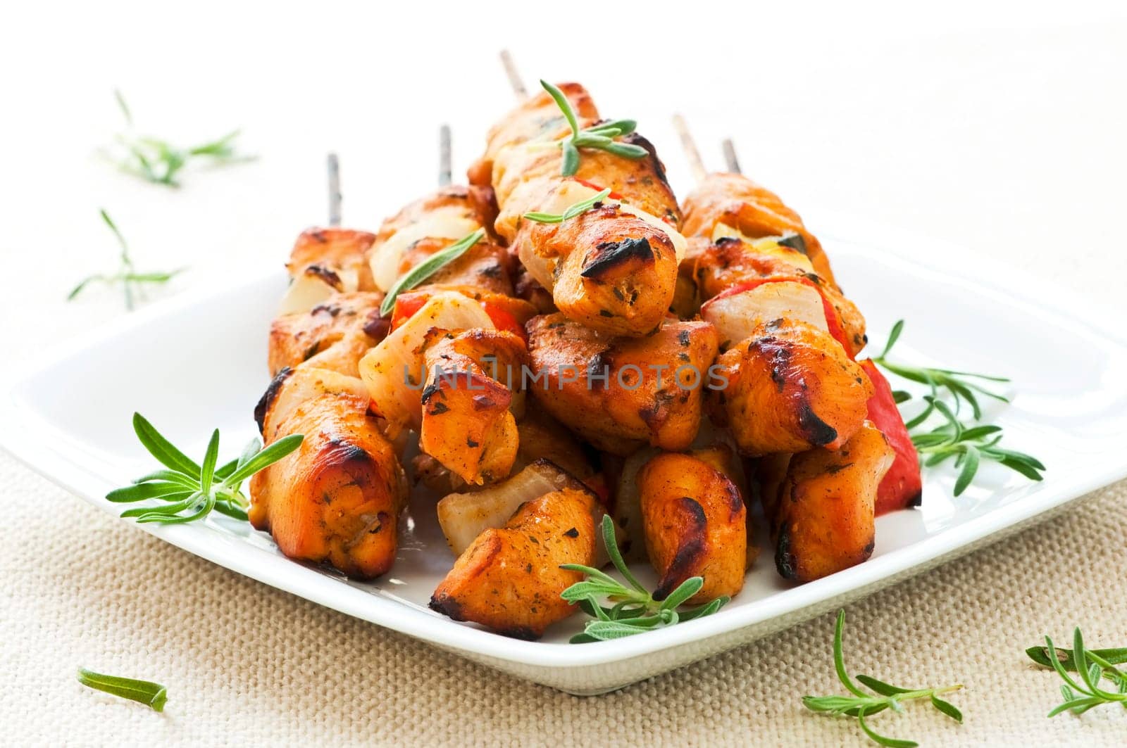 Chicken skewers