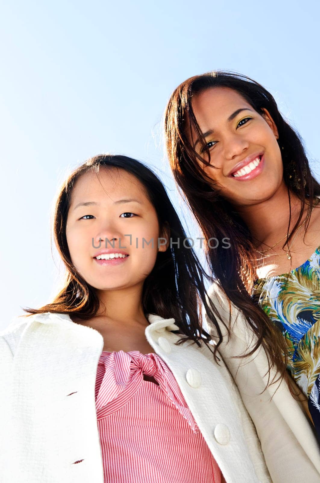 Young girl friends