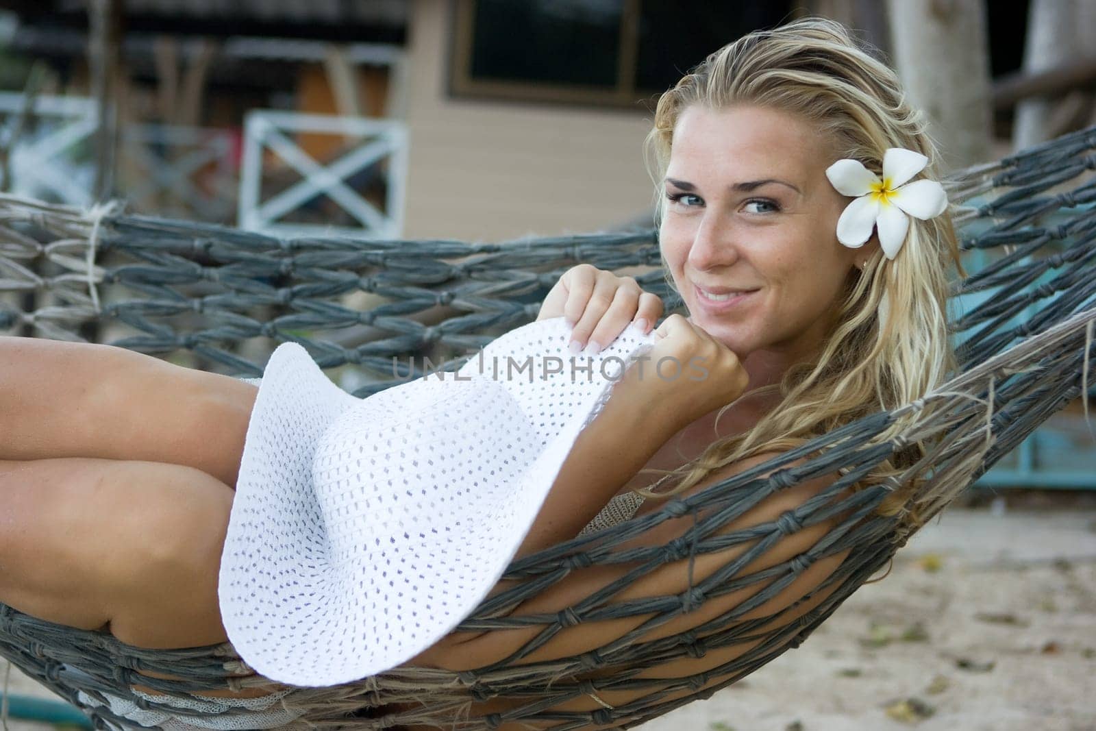 Girl in hammock