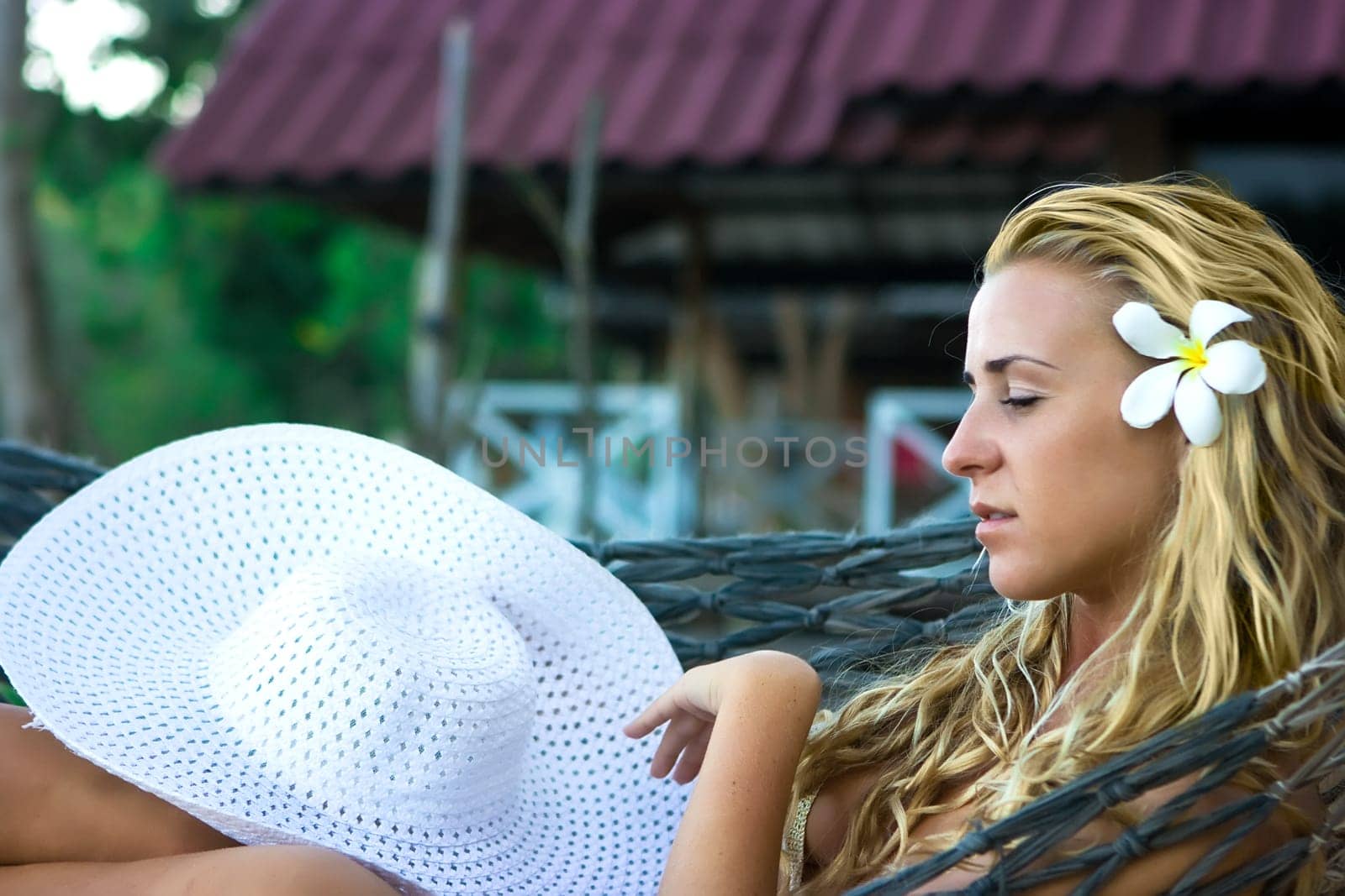 Girl in hammock