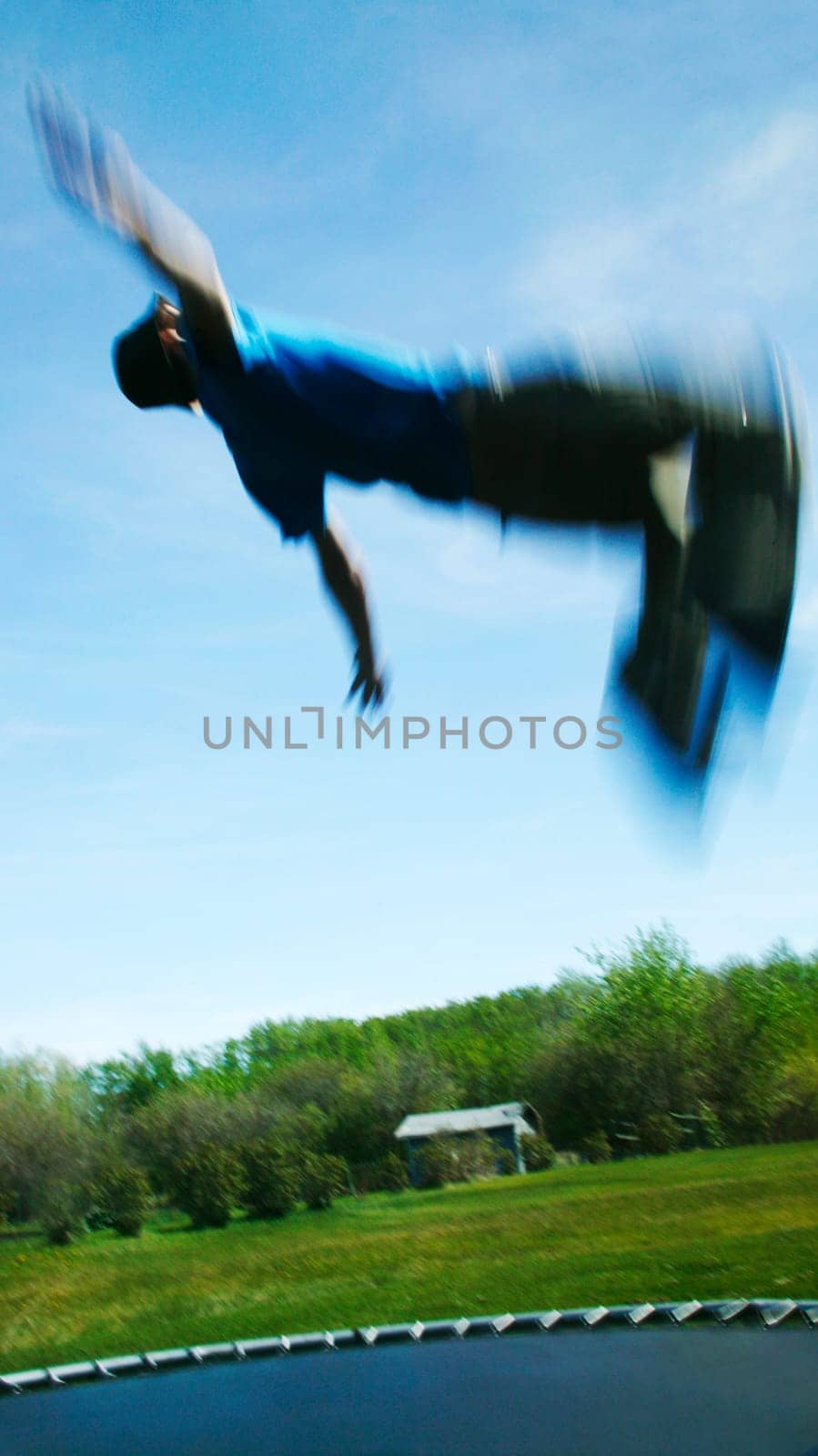 Flips on a trampoline